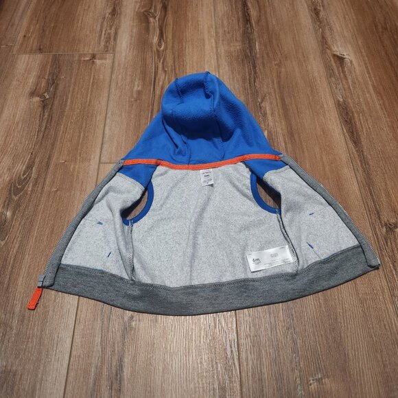 Carter's Baby Boy Jackets 6M - Hooded, Fleece, Button, Sleeves, Sleeveless - Picture 9 of 15